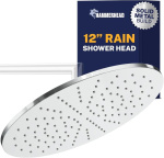HammerHead Showers 12 Inch Solid Metal Rainfall Shower Head