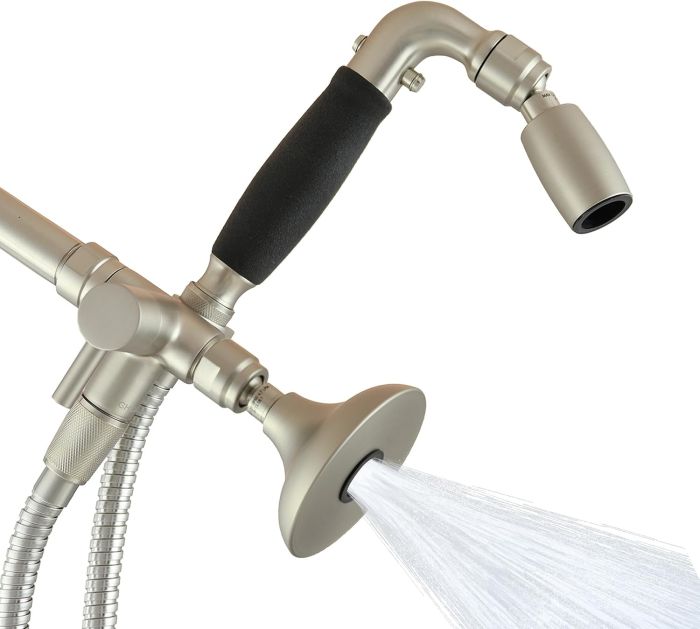 High Sierra Lead-Free Metal 3-Way Combo Shower Kit with Diverter Valve